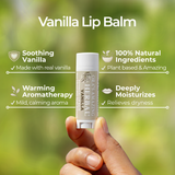Natural Lip Balm, Herbal Infused, Vanilla