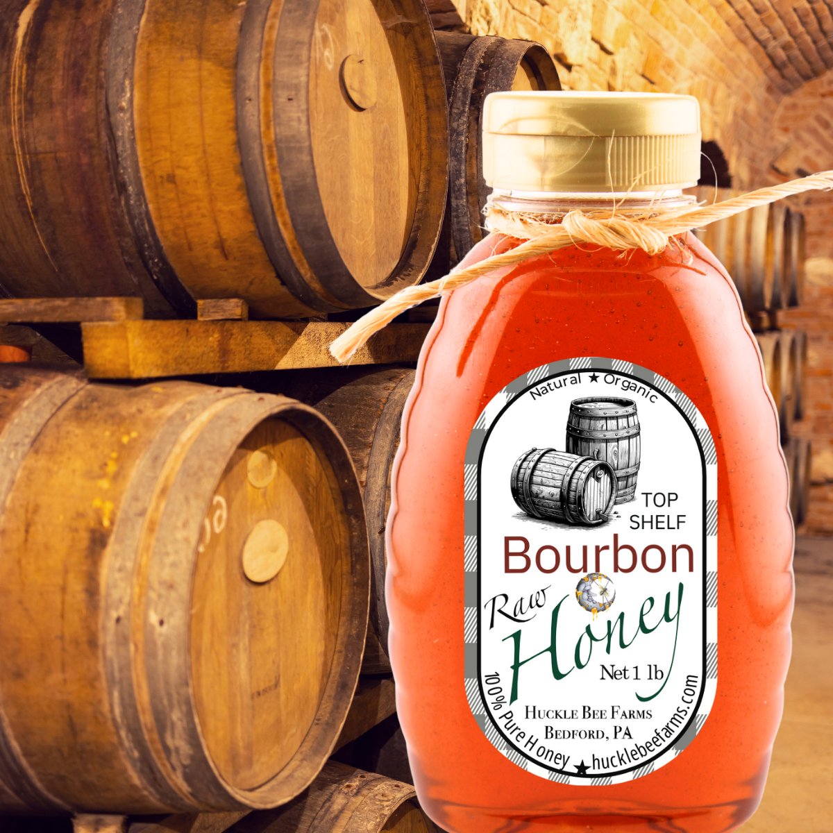 Raw Bourbon Infused Honey