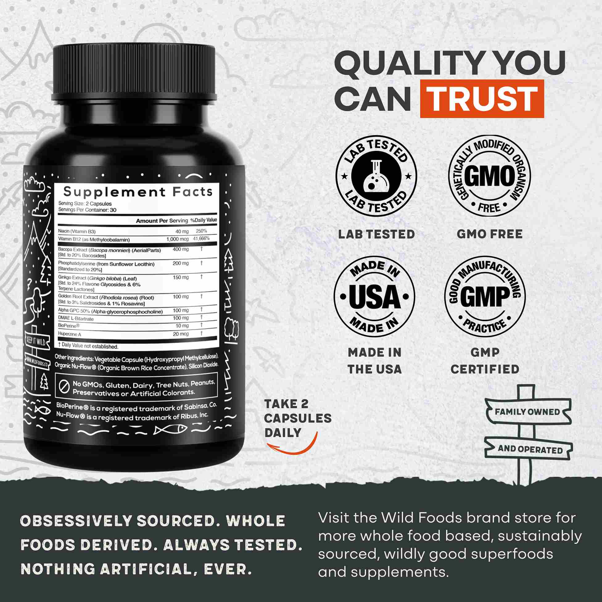 Focus Nootropic Blend – Cognitive Support for Memory & Focus
